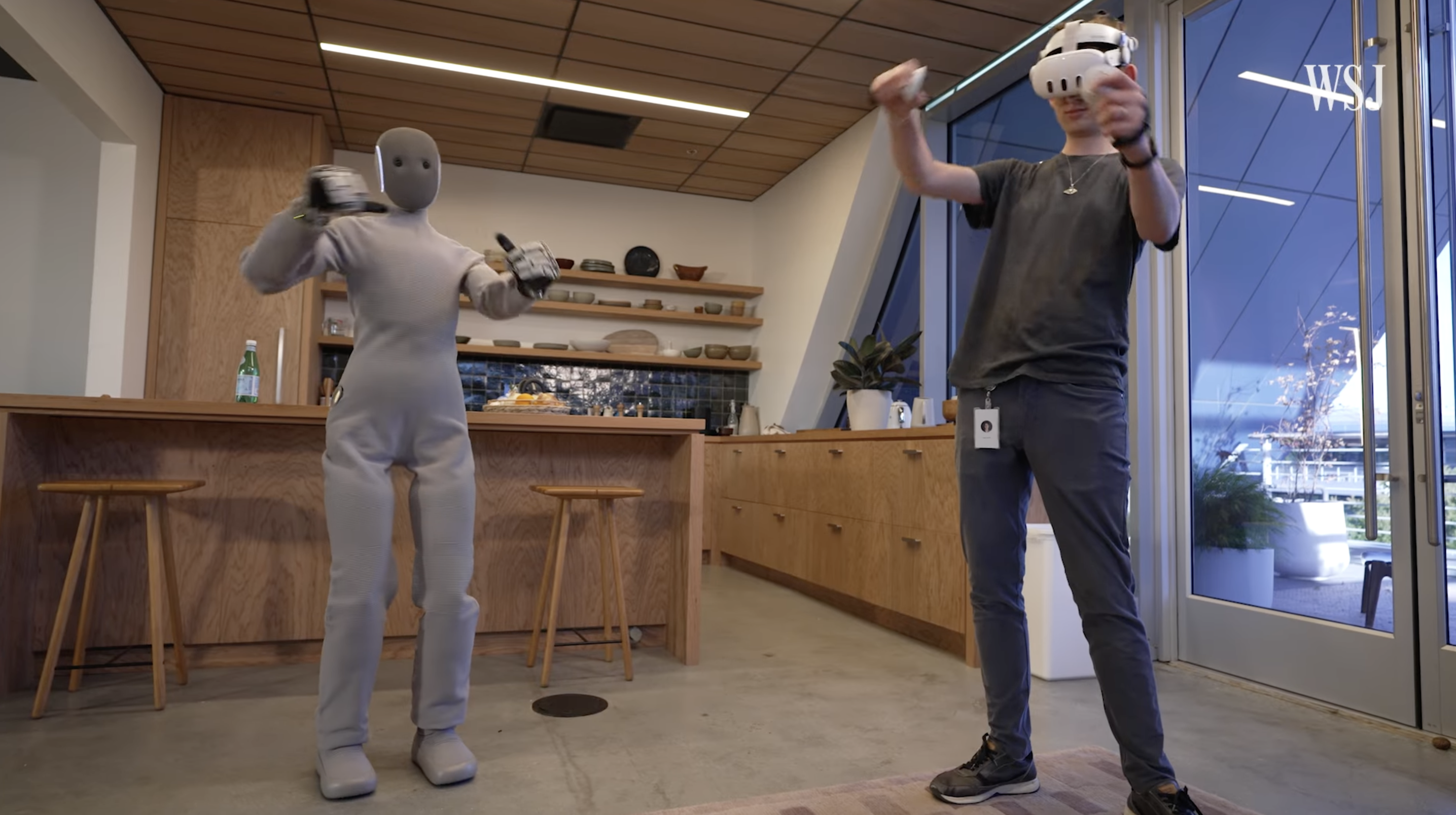 NEO next to its remote controller